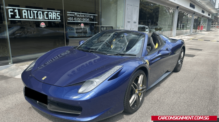 Ferrari 458 Spider (New 10-yr COE)